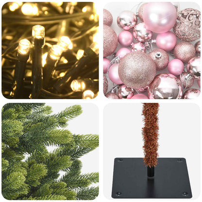vidaXL Artificial Christmas Tree with Bauble 150 cm 150 LEDs