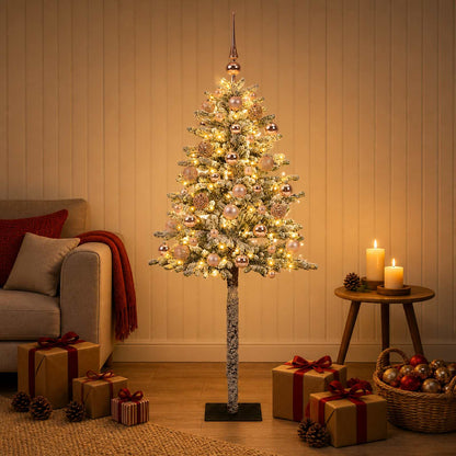 vidaXL Artificial Christmas Tree with Bauble 150 cm 150 LEDs