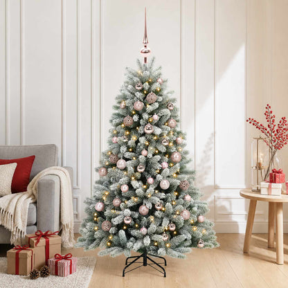 vidaXL Artificial Christmas Tree with Bauble 150 cm 150 LEDs