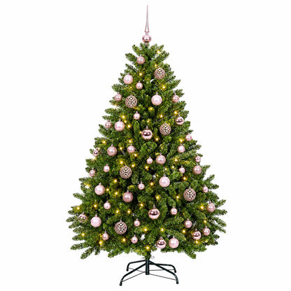 vidaXL Artificial Christmas Tree Light Green with Bauble 120 cm
