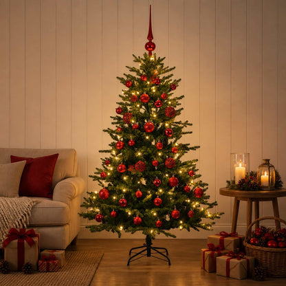 vidaXL Artificial Christmas Tree with Bauble 150 cm 150 LEDs