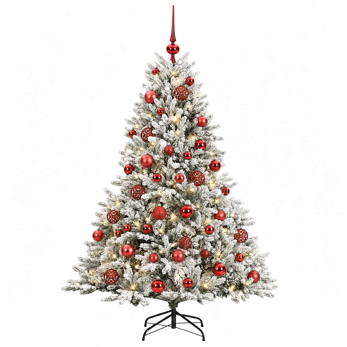 vidaXL Artificial Christmas Tree with Bauble 120 cm 150 LEDs