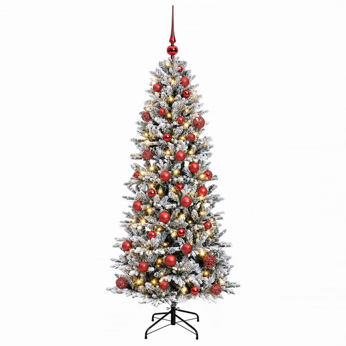 vidaXL Artificial Christmas Tree with Bauble 120 cm 150 LEDs