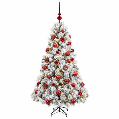 vidaXL Artificial Christmas Tree with Bauble 120 cm 150 LEDs