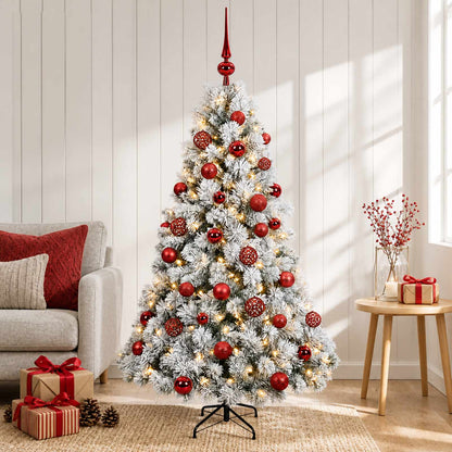 vidaXL Artificial Christmas Tree with Bauble 120 cm 150 LEDs