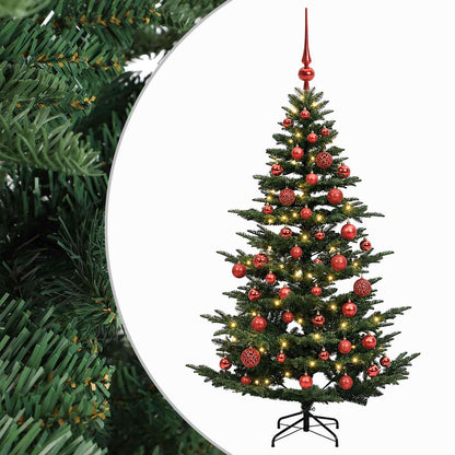 vidaXL Artificial Christmas Tree with Bauble 120 cm 150 LEDs