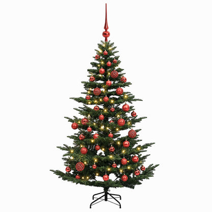 vidaXL Artificial Christmas Tree with Bauble 120 cm 150 LEDs
