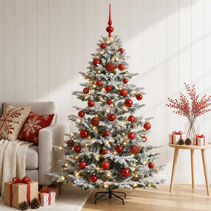 vidaXL Artificial Christmas Tree with Bauble 150 cm 150 LEDs
