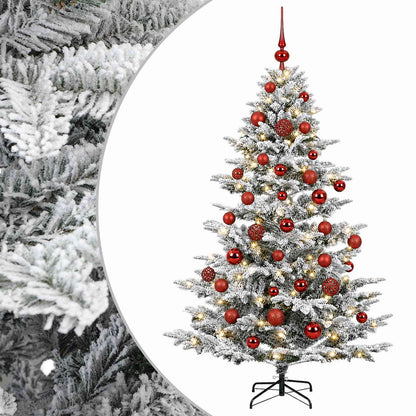 vidaXL Artificial Christmas Tree with Bauble 150 cm 150 LEDs
