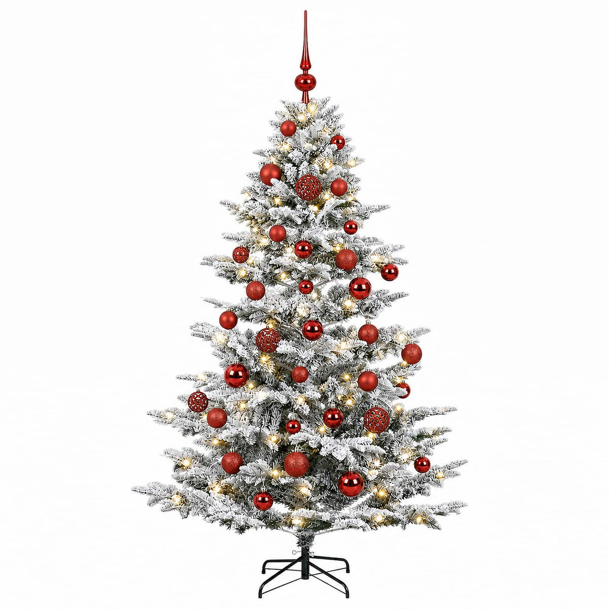 vidaXL Artificial Christmas Tree with Bauble 150 cm 150 LEDs