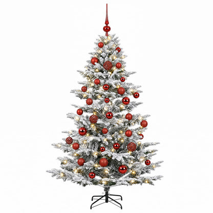 vidaXL Artificial Christmas Tree with Bauble 150 cm 150 LEDs