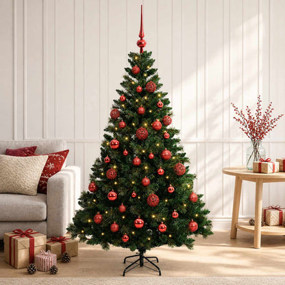 vidaXL Artificial Christmas Tree with Bauble 150 cm 150 LEDs