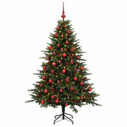 vidaXL Artificial Christmas Tree with Bauble 120 cm 150 LEDs