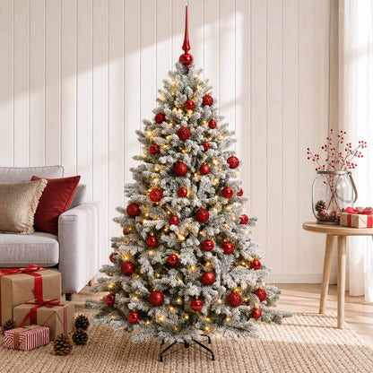 vidaXL Artificial Christmas Tree with Bauble 150 cm 150 LEDs
