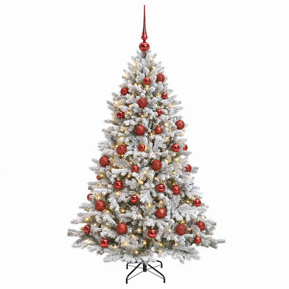 vidaXL Artificial Christmas Tree with Bauble 150 cm 150 LEDs