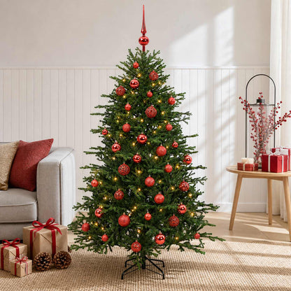 vidaXL Artificial Christmas Tree with Bauble 150 cm 150 LEDs