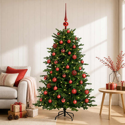 vidaXL Artificial Christmas Tree with Bauble 150 cm 150 LEDs