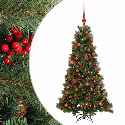 vidaXL Artificial Christmas Tree with Bauble 150 cm 150 LEDs