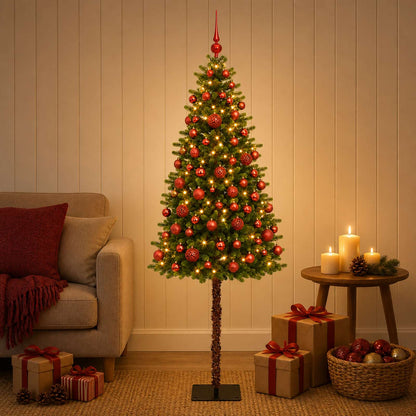 vidaXL Artificial Christmas Tree with Bauble 120 cm 150 LEDs