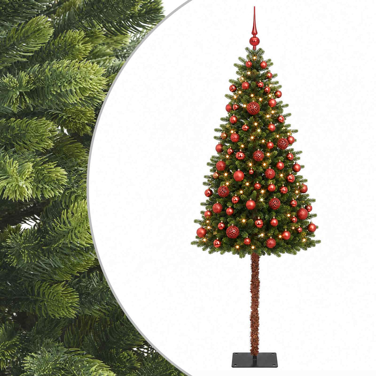 vidaXL Artificial Christmas Tree with Bauble 120 cm 150 LEDs