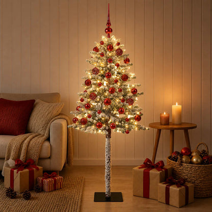 vidaXL Artificial Christmas Tree with Bauble 150 cm 150 LEDs