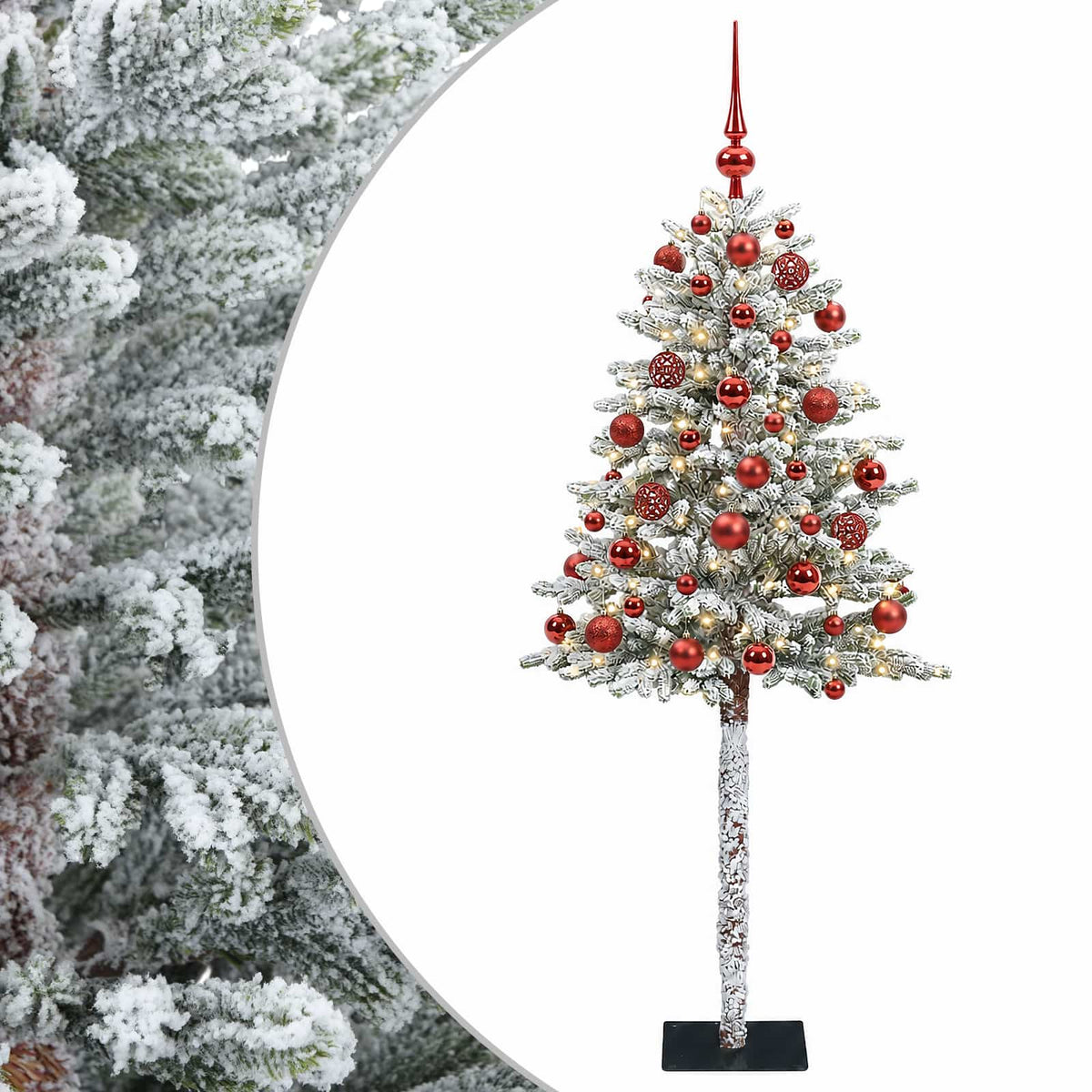 vidaXL Artificial Christmas Tree with Bauble 150 cm 150 LEDs