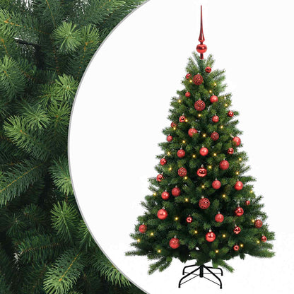 vidaXL Artificial Christmas Tree with Bauble 150 cm 150 LEDs