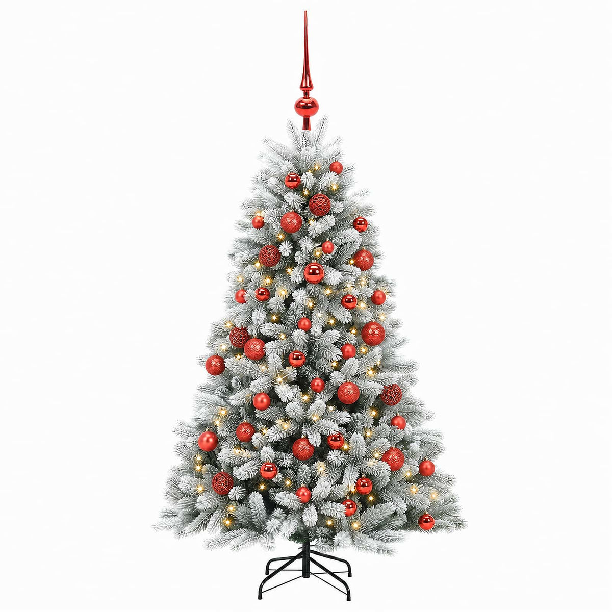 vidaXL Artificial Christmas Tree with Bauble 150 cm 150 LEDs
