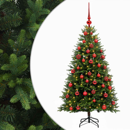 vidaXL Artificial Christmas Tree with Bauble 120 cm 150 LEDs