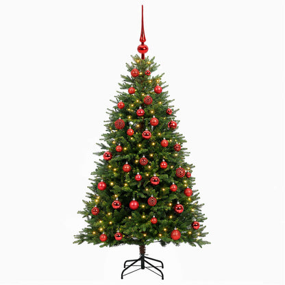 vidaXL Artificial Christmas Tree with Bauble 120 cm 150 LEDs