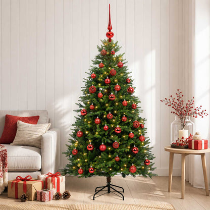 vidaXL Artificial Christmas Tree with Bauble 150 cm 150 LEDs