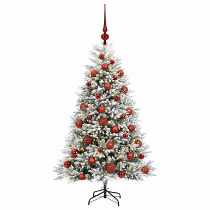 vidaXL Artificial Christmas Tree with Bauble 120 cm 150 LEDs
