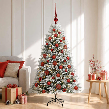 vidaXL Artificial Christmas Tree with Bauble 120 cm 150 LEDs