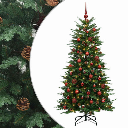 vidaXL Artificial Hinged Christmas Tree 120 cm 150 LEDs Warm White