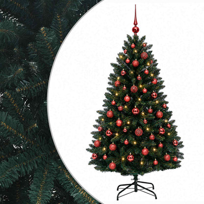 vidaXL Artificial Christmas Tree Dark Green with Bauble 150 cm