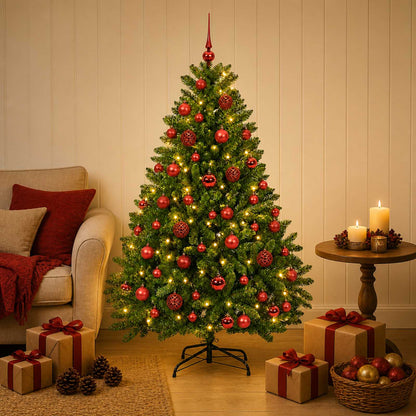 vidaXL Artificial Christmas Tree Light Green with Bauble 120 cm