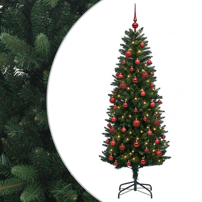vidaXL Artificial Christmas Tree with Bauble 120 cm 150 LEDs