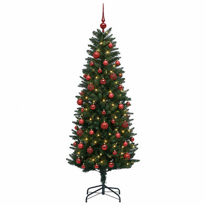 vidaXL Artificial Christmas Tree with Bauble 120 cm 150 LEDs