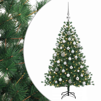 vidaXL Artificial Christmas Tree with Bauble 150 cm 150 LEDs
