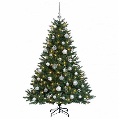 vidaXL Artificial Christmas Tree with Bauble 150 cm 150 LEDs