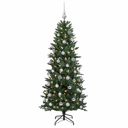 vidaXL Artificial Christmas Tree with Bauble 150 cm 150 LEDs