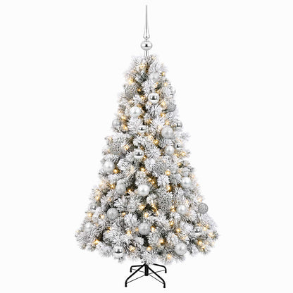 vidaXL Artificial Christmas Tree with Bauble 150 cm 150 LEDs