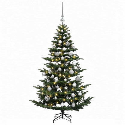 vidaXL Artificial Christmas Tree with Bauble 120 cm 150 LEDs