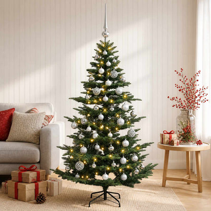 vidaXL Artificial Christmas Tree with Bauble 120 cm 150 LEDs