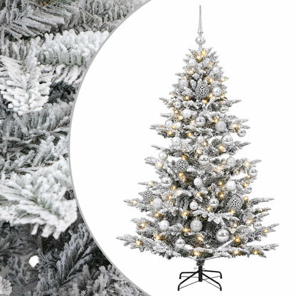 vidaXL Artificial Christmas Tree with Bauble 150 cm 150 LEDs