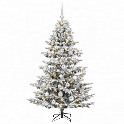vidaXL Artificial Christmas Tree with Bauble 150 cm 150 LEDs