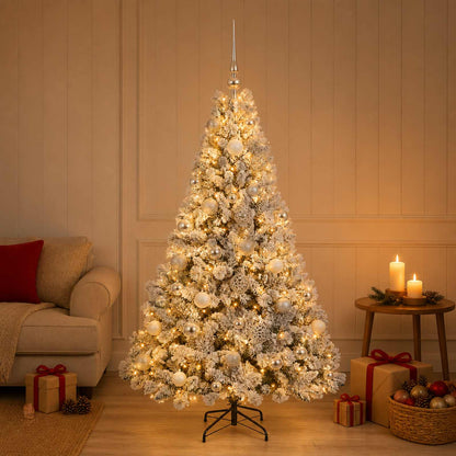 vidaXL Artificial Christmas Tree with Bauble 120 cm 150 LEDs