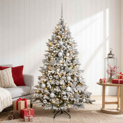 vidaXL Artificial Christmas Tree with Bauble 150 cm 150 LEDs