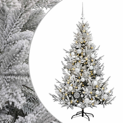 vidaXL Artificial Christmas Tree with Bauble 150 cm 150 LEDs
