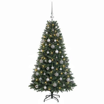 vidaXL Artificial Christmas Tree with Bauble 120 cm 150 LEDs
